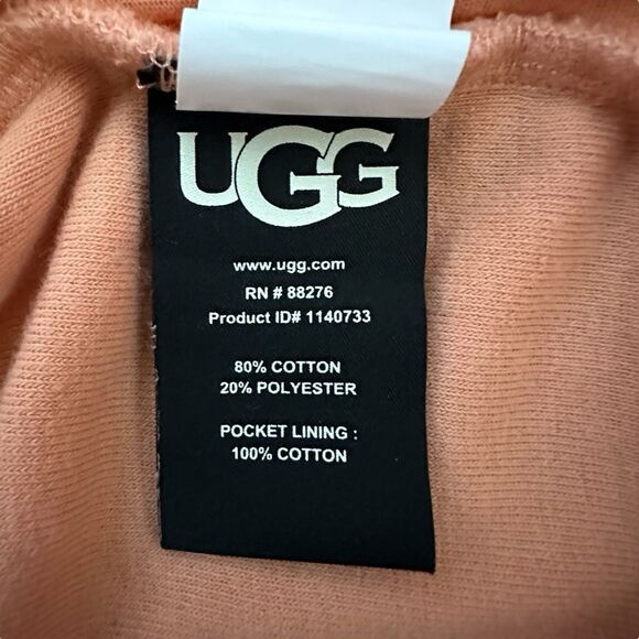 UGG ~ Women’s Orange pull on Terry Cloth Pull On shorts ~ size M ~ drawstring - Picture 7 of 10